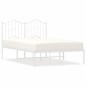 vidaXL Estructura de cama de metal con cabecero blanca 120x190 cm vidaXL Estructura de cama de metal con cabecero blanca 120x190 cm