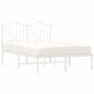 vidaXL Estructura de cama de metal con cabecero blanca 120x190 cm vidaXL Estructura de cama de metal con cabecero blanca 120x190 cm