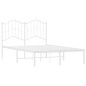 vidaXL Estructura de cama de metal con cabecero blanca 120x190 cm vidaXL Estructura de cama de metal con cabecero blanca 120x190 cm