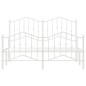 vidaXL Estructura cama metal cabecero y pie de cama blanco 140x190 cm vidaXL Estructura cama metal cabecero y pie de cama blanco 140x190 cm