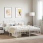 vidaXL Estructura cama metal con cabecero y pie cama blanco 183x213 cm vidaXL Estructura cama metal con cabecero y pie cama blanco 183x213 cm