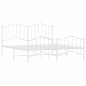 vidaXL Estructura cama metal con cabecero y pie cama blanco 183x213 cm vidaXL Estructura cama metal con cabecero y pie cama blanco 183x213 cm