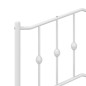 vidaXL Estructura cama metal con cabecero y pie cama blanco 183x213 cm vidaXL Estructura cama metal con cabecero y pie cama blanco 183x213 cm
