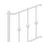 vidaXL Cabecero de metal blanco 193 cm vidaXL Cabecero de metal blanco 193 cm
