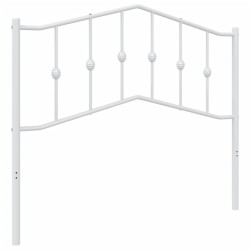 vidaXL Cabecero de metal blanco 107 cm