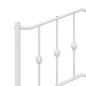 vidaXL Cabecero de metal blanco 107 cm vidaXL Cabecero de metal blanco 107 cm