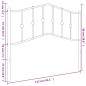 vidaXL Cabecero de metal blanco 107 cm vidaXL Cabecero de metal blanco 107 cm