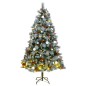 vidaXL Árbol de Navidad artificial con bisagras 300 LED y bolas 210 cm vidaXL Árbol de Navidad artificial con bisagras 300 LED y bolas 210 cm