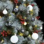 vidaXL Árbol de Navidad artificial con bisagras 300 LED y bolas 210 cm vidaXL Árbol de Navidad artificial con bisagras 300 LED y bolas 210 cm