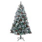 vidaXL Árbol de Navidad artificial con bisagras 300 LED y bolas 210 cm vidaXL Árbol de Navidad artificial con bisagras 300 LED y bolas 210 cm