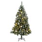 vidaXL Árbol de Navidad artificial con bisagras 150 LED y bolas 150 cm vidaXL Árbol de Navidad artificial con bisagras 150 LED y bolas 150 cm