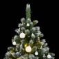 vidaXL Árbol de Navidad artificial con bisagras 150 LED y bolas 150 cm vidaXL Árbol de Navidad artificial con bisagras 150 LED y bolas 150 cm
