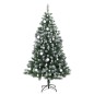 vidaXL Árbol de Navidad artificial con bisagras 150 LED y bolas 150 cm vidaXL Árbol de Navidad artificial con bisagras 150 LED y bolas 150 cm