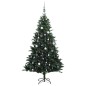 vidaXL Árbol Navidad artificial con bisagras 150 LED y bolas 120 cm vidaXL Árbol Navidad artificial con bisagras 150 LED y bolas 120 cm