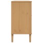 vidaXL Aparador SENJA aspecto de ratán madera pino marrón 112x40x80 cm