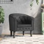 vidaXL Sillón cuero sintético negro vidaXL Sillón cuero sintético negro