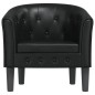 vidaXL Sillón cuero sintético negro vidaXL Sillón cuero sintético negro