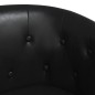 vidaXL Sillón cuero sintético negro vidaXL Sillón cuero sintético negro