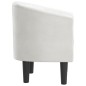 vidaXL Sillón cuero sintético blanco vidaXL Sillón cuero sintético blanco
