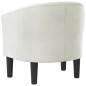 vidaXL Sillón cuero sintético blanco vidaXL Sillón cuero sintético blanco