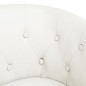 vidaXL Sillón cuero sintético blanco vidaXL Sillón cuero sintético blanco