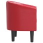 vidaXL Sillón cuero sintético rojo vidaXL Sillón cuero sintético rojo