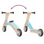 vidaXL Patinete de niños 2 en 1 azul claro vidaXL Patinete de niños 2 en 1 azul claro