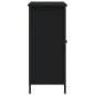 vidaXL Aparador de madera de ingeniería negro 100x33x75 cm vidaXL Aparador de madera de ingeniería negro 100x33x75 cm