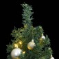 vidaXL Árbol de Navidad estrecho con 300 LED y bolas 300 cm