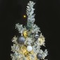 vidaXL Árbol de Navidad estrecho con 300 LED y bolas y nieve 300 cm vidaXL Árbol de Navidad estrecho con 300 LED y bolas y nieve 300 cm