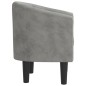vidaXL Sillón de terciopelo gris claro vidaXL Sillón de terciopelo gris claro