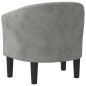 vidaXL Sillón de terciopelo gris claro vidaXL Sillón de terciopelo gris claro