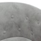 vidaXL Sillón de terciopelo gris claro vidaXL Sillón de terciopelo gris claro