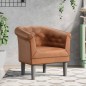 vidaXL Sillón cuero sintético marrón vidaXL Sillón cuero sintético marrón