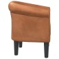 vidaXL Sillón cuero sintético marrón vidaXL Sillón cuero sintético marrón