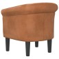 vidaXL Sillón cuero sintético marrón vidaXL Sillón cuero sintético marrón