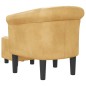 vidaXL Sillón con taburete cuero sintético dorado vidaXL Sillón con taburete cuero sintético dorado