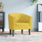 vidaXL Sillón de terciopelo amarillo vidaXL Sillón de terciopelo amarillo