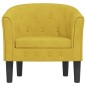 vidaXL Sillón de terciopelo amarillo vidaXL Sillón de terciopelo amarillo