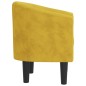vidaXL Sillón de terciopelo amarillo vidaXL Sillón de terciopelo amarillo