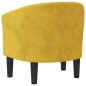 vidaXL Sillón de terciopelo amarillo vidaXL Sillón de terciopelo amarillo