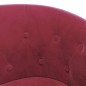 vidaXL Sillón con taburete terciopelo rojo tinto vidaXL Sillón con taburete terciopelo rojo tinto