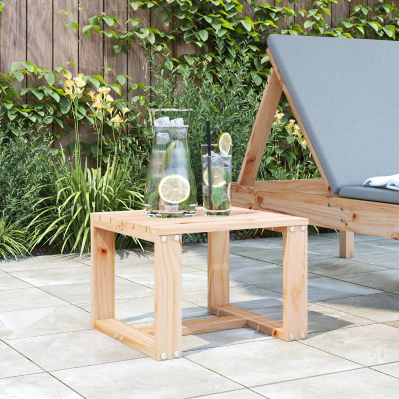 vidaXL Mesa auxiliar de jardín madera maciza de pino 40x38x28,5 cm vidaXL Mesa auxiliar de jardín madera maciza de pino 40x38x28,5 cm