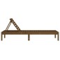 vidaXL Tumbonas 2 unidades madera maciza de pino marrón 199,5x60x74 cm