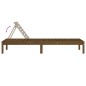 vidaXL Tumbonas 2 unidades madera maciza de pino marrón 199,5x60x74 cm