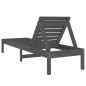 vidaXL Tumbonas 2 unidades madera maciza de pino gris 199,5x60x74 cm vidaXL Tumbonas 2 unidades madera maciza de pino gris 199,5x60x74 cm
