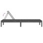 vidaXL Tumbonas 2 unidades madera maciza de pino gris 199,5x60x74 cm vidaXL Tumbonas 2 unidades madera maciza de pino gris 199,5x60x74 cm