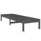 vidaXL Tumbonas 2 unidades madera maciza de pino gris 199,5x60x74 cm vidaXL Tumbonas 2 unidades madera maciza de pino gris 199,5x60x74 cm