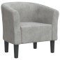 vidaXL Sillón de terciopelo gris claro vidaXL Sillón de terciopelo gris claro