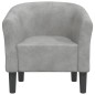 vidaXL Sillón de terciopelo gris claro vidaXL Sillón de terciopelo gris claro